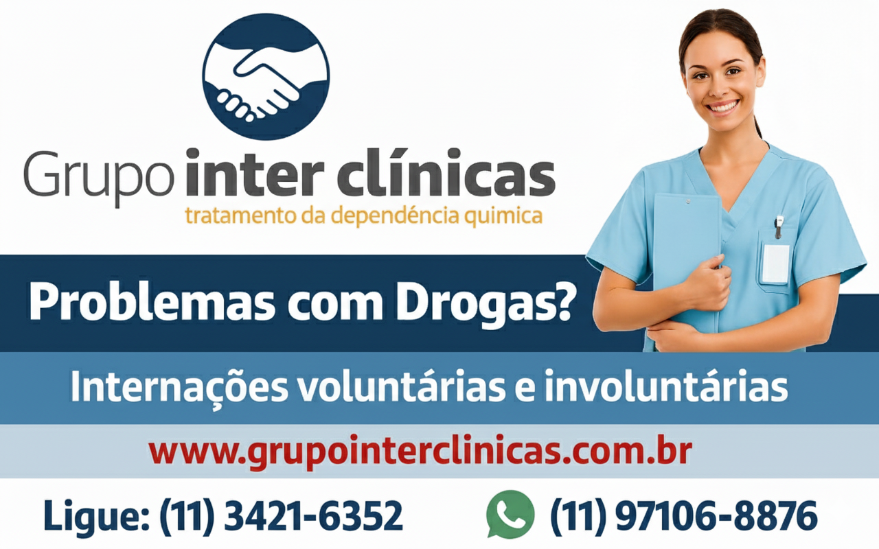 Grupo Inter Clínicas. Tratamento da dependência química e alcoolismo.